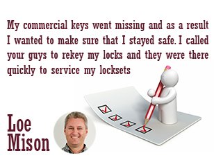 LOCKSMITHS PEORIA  testmonial
